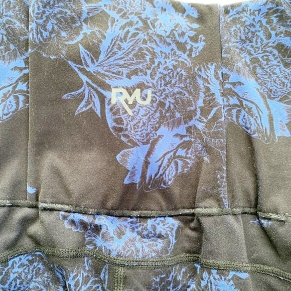 5/$25 Ryu black blue full length workout running yoga pilates leggings - Picture 7 of 8